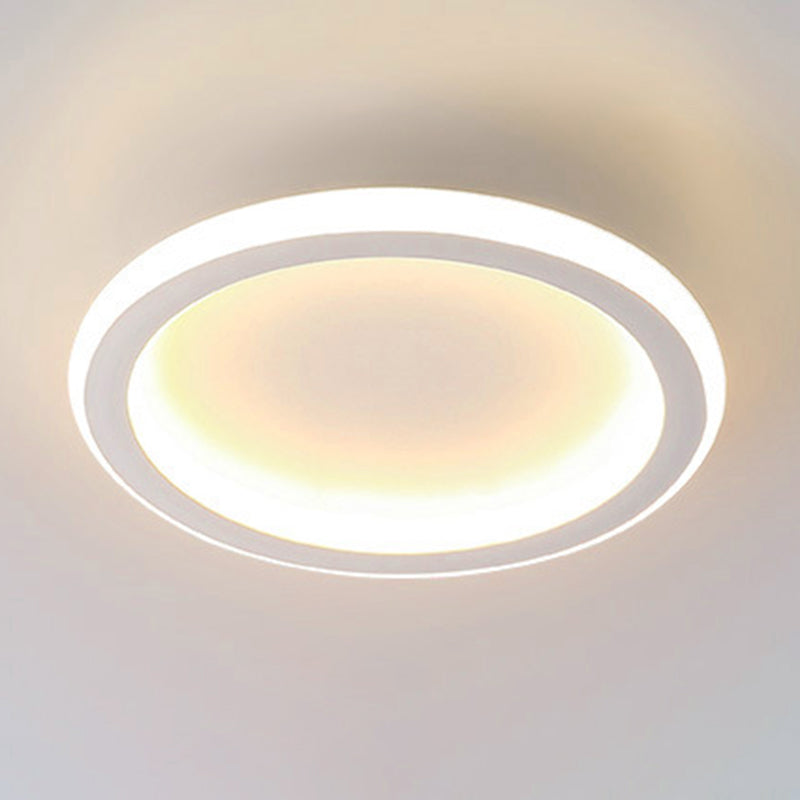 Dispositivo de techo de LED geométrico sencillo de iluminación de montaje de descarga de metal conciso para el corredor de pasillo