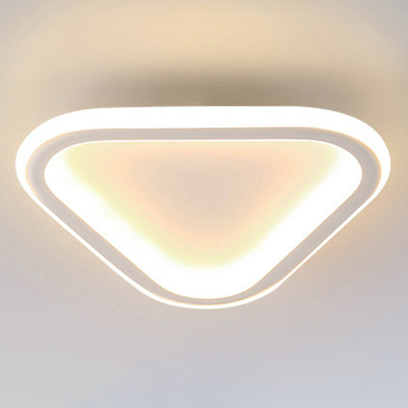 Geometric LED Ceiling Fixture Simple Concise Metal Flush Mount Lighting for Corridor Porch