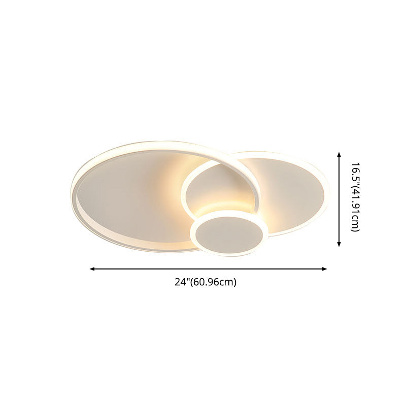 Slip Room 3 - Tier Metal Frame Flush Mount Lighting Modern Tetto Fissaggio