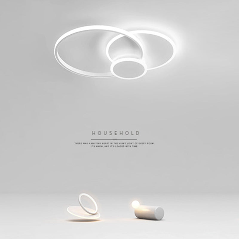 Slip Room 3 - Tier Metal Frame Flush Mount Lighting Modern Tetto Fissaggio