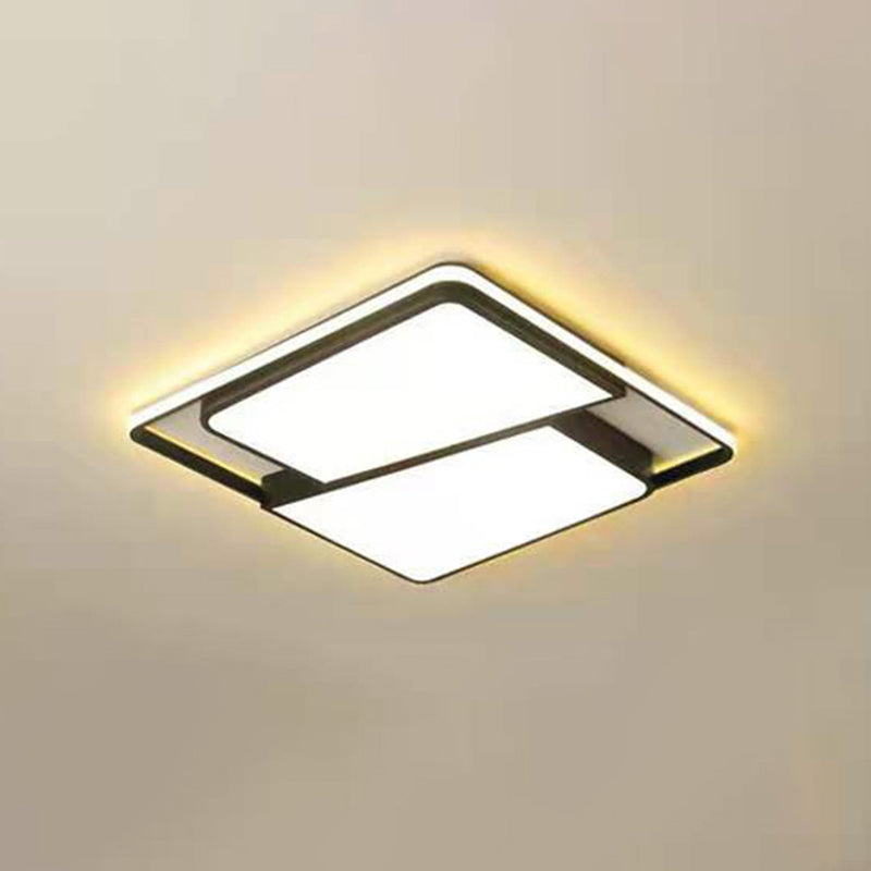 Accesorio de iluminación Led moderno, accesorio de iluminación empotrado, pantalla de acrílico y metal para dormitorio