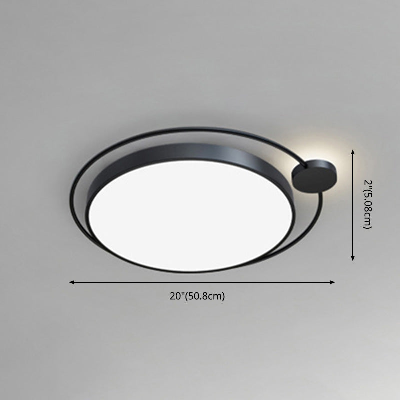 Accesorio de iluminación Led moderno, accesorio de iluminación empotrado, pantalla de acrílico y metal para dormitorio