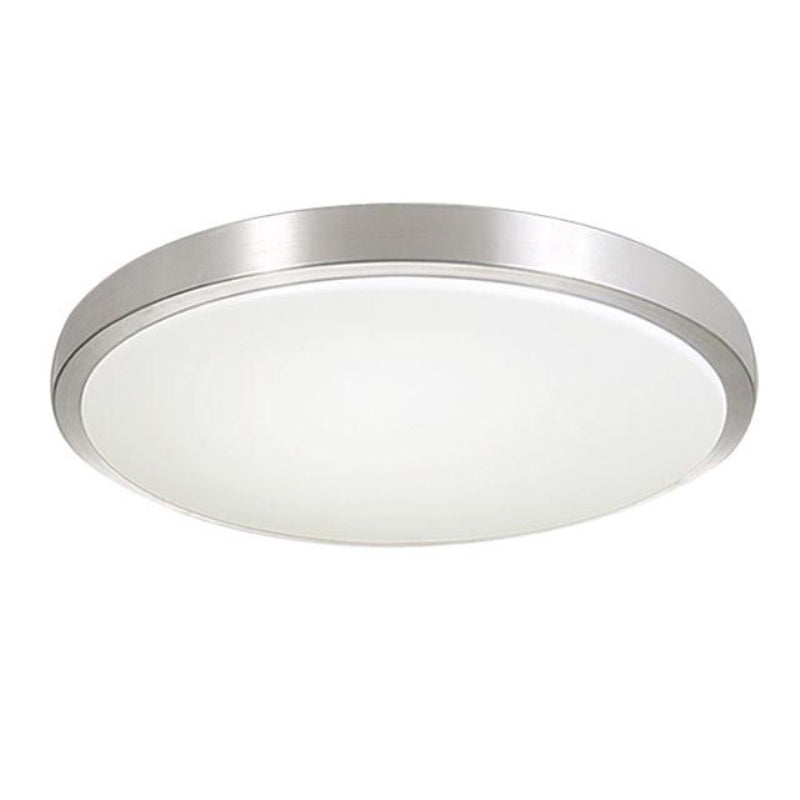 Simple Style Led Flush Mount Lighting Silver Light Metal Round Surface-Mounted Led Ceiling Light