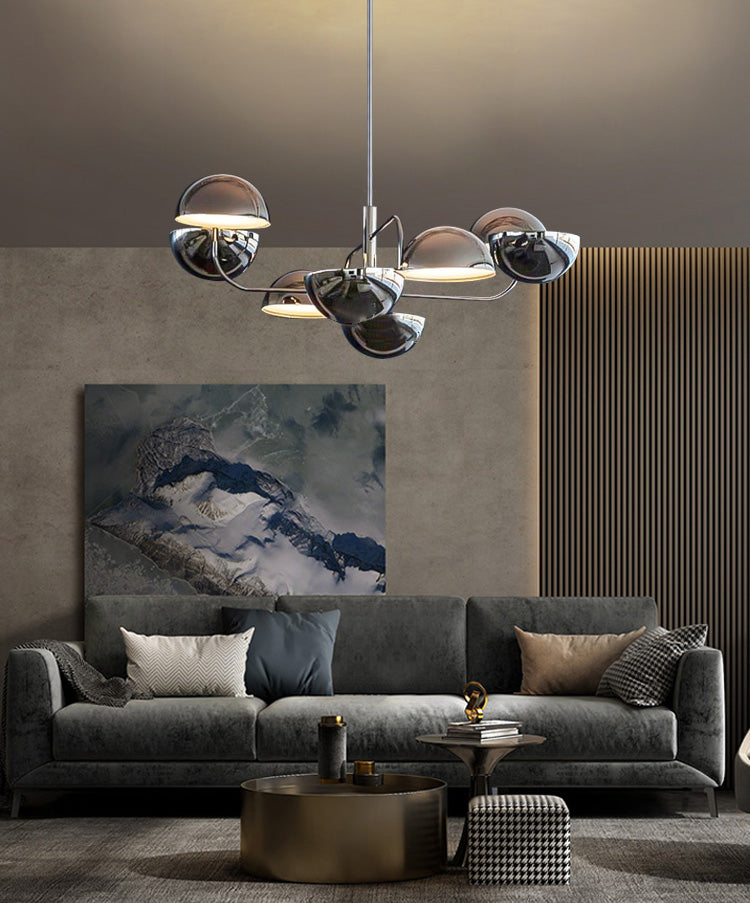 8 têtes Postmodern Chandelier Plafond Plafond Pendant pour le salon salle à manger