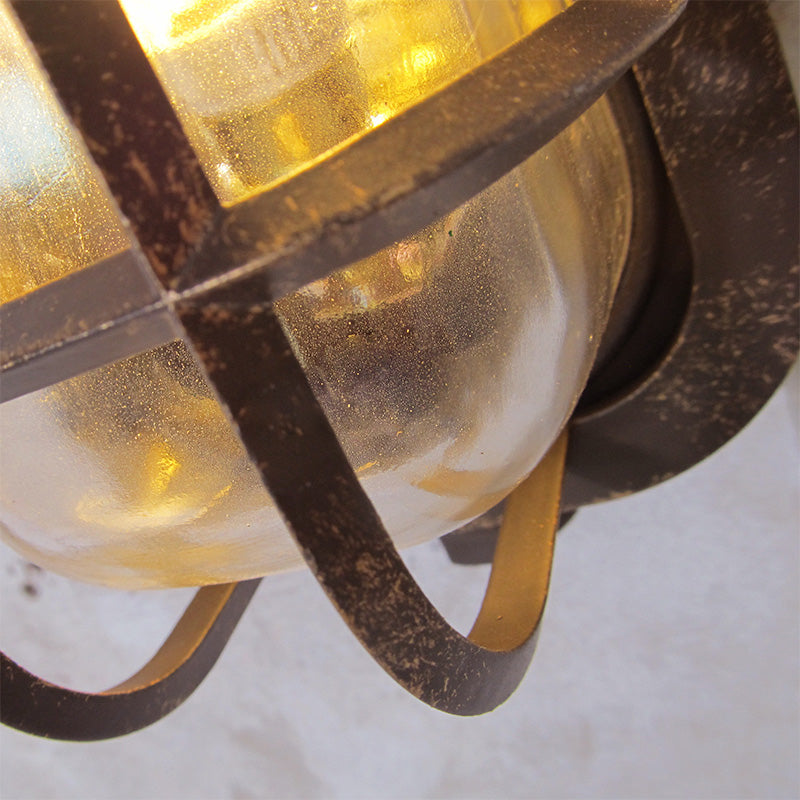 Schattiertes Restaurant Wandleuchte leichte Vintage Style Glass Metallic Wandbeleuchtung