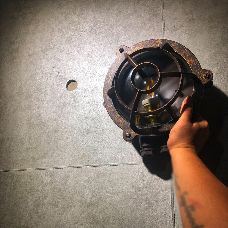 Schattiertes Restaurant Wandleuchte leichte Vintage Style Glass Metallic Wandbeleuchtung