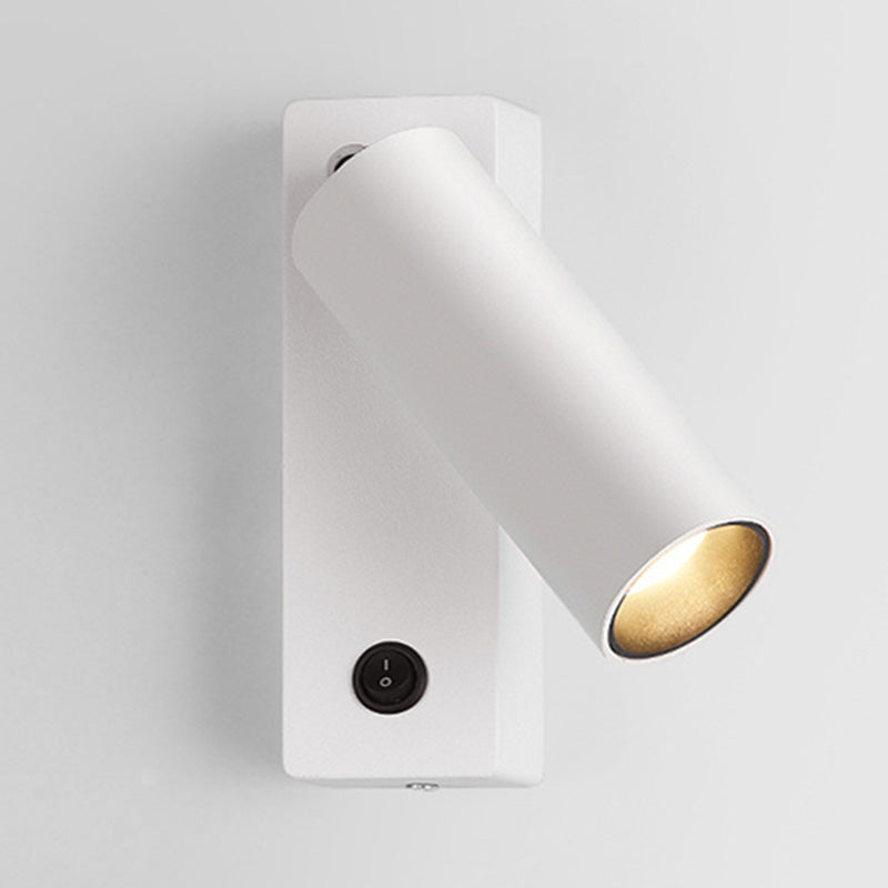 Metal Cylinder Wall Lighting Fixture Minimalist Style LED Wall Mount Light Fixture