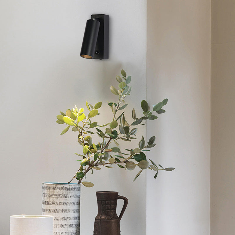 Metal Cylinder Wall Lighting Fixture Minimalist Style LED Wall Mount Light Fixture