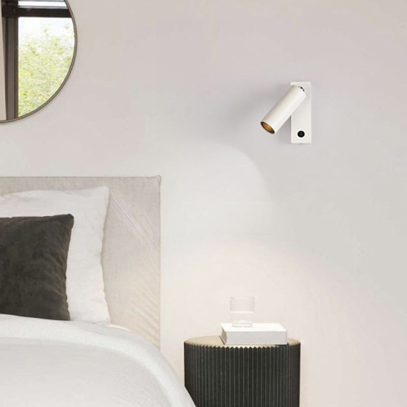 Metal Cylinder Wall Lighting Fixture Minimalist Style LED Wall Mount Light Fixture