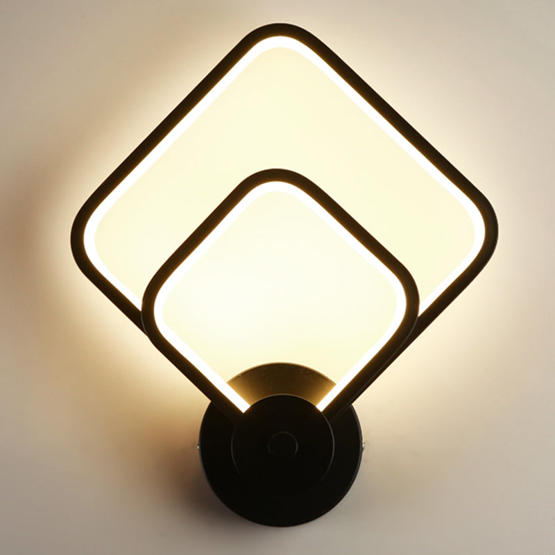 Accesorio de iluminación de pared geométrica de estilo nórdico LLUACIÓN MUNTA MONTAJE DEL ALMENTO DEL DORMITOR METAL