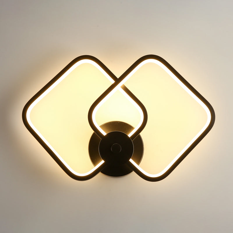 Accesorio de iluminación de pared geométrica de estilo nórdico LLUACIÓN MUNTA MONTAJE DEL ALMENTO DEL DORMITOR METAL