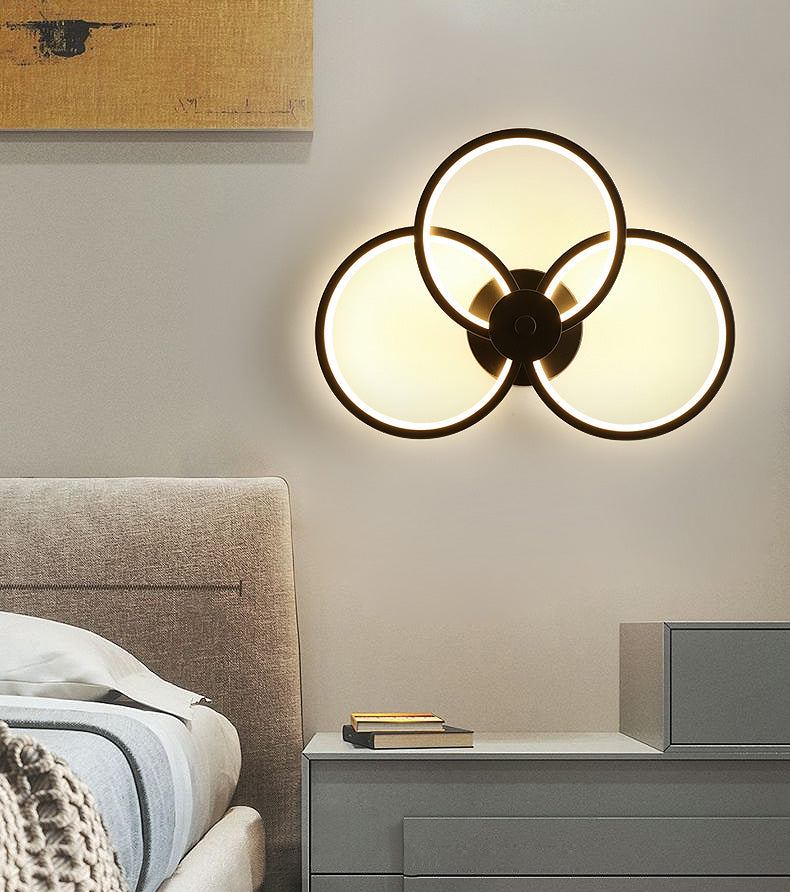 Accesorio de iluminación de pared geométrica de estilo nórdico LLUACIÓN MUNTA MONTAJE DEL ALMENTO DEL DORMITOR METAL