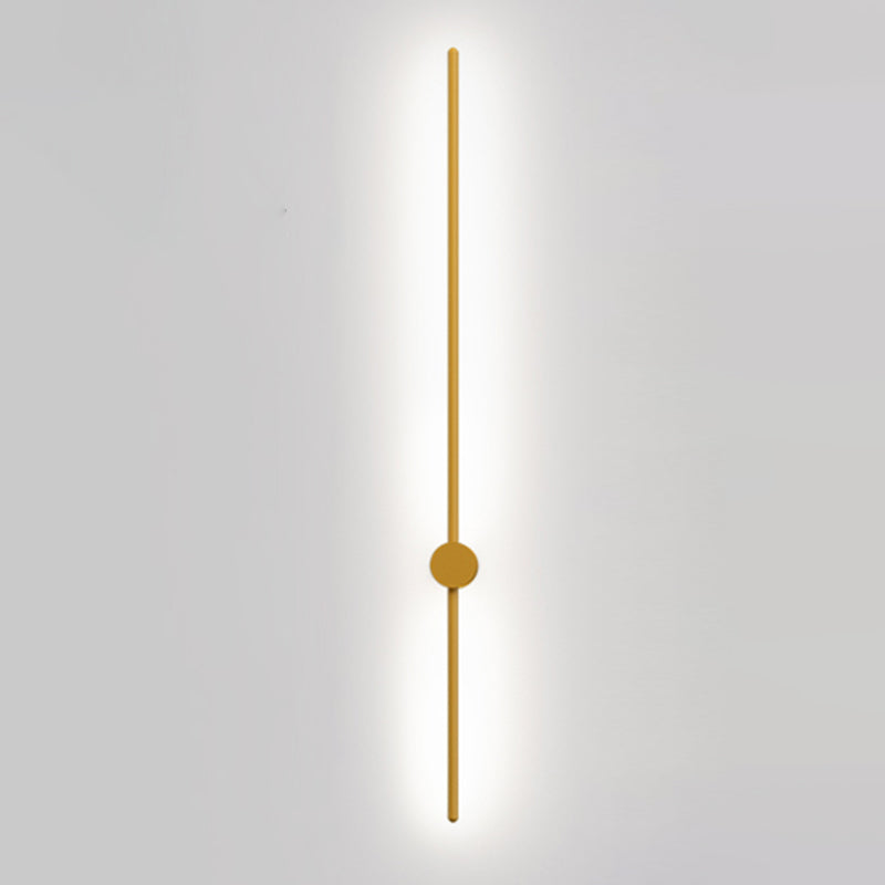 Soggiorno LED SCONCE LUMINA ALLA LAMA NORME NORME NORME MONTO MONTO CON OMBIO DI METALE LINEA