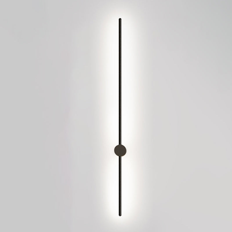 Soggiorno LED SCONCE LUMINA ALLA LAMA NORME NORME NORME MONTO MONTO CON OMBIO DI METALE LINEA