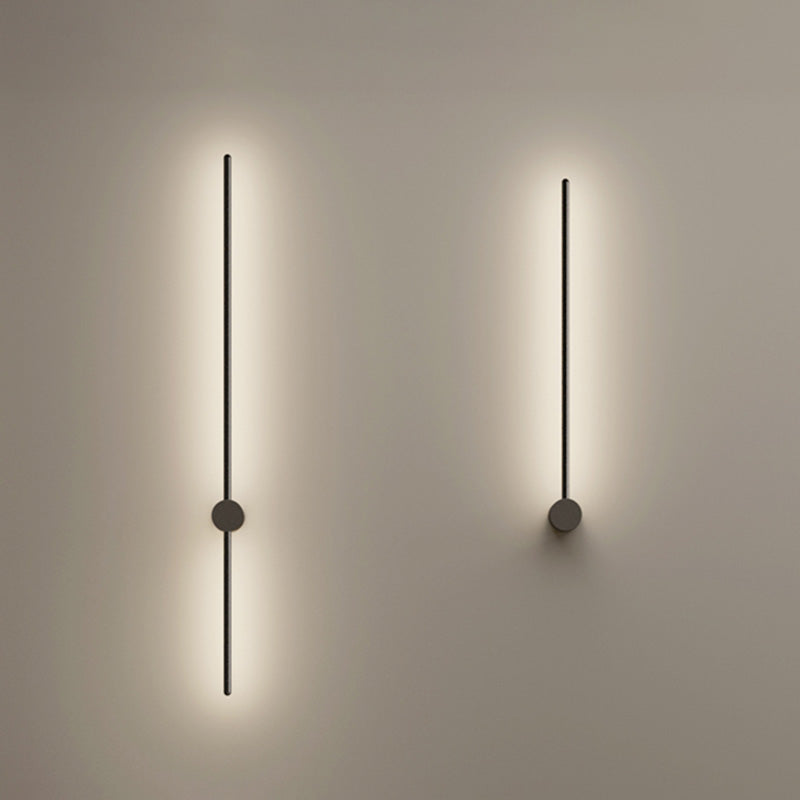 Soggiorno LED SCONCE LUMINA ALLA LAMA NORME NORME NORME MONTO MONTO CON OMBIO DI METALE LINEA
