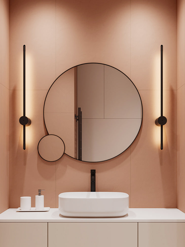 Soggiorno LED SCONCE LUMINA ALLA LAMA NORME NORME NORME MONTO MONTO CON OMBIO DI METALE LINEA