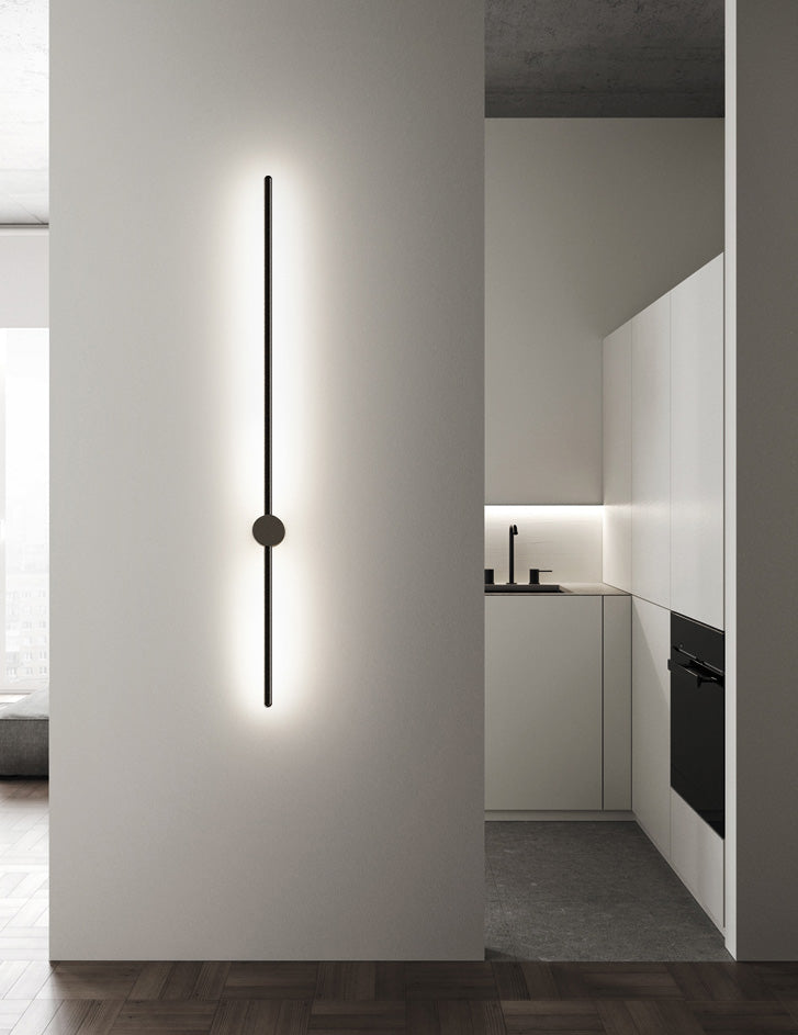 Soggiorno LED SCONCE LUMINA ALLA LAMA NORME NORME NORME MONTO MONTO CON OMBIO DI METALE LINEA