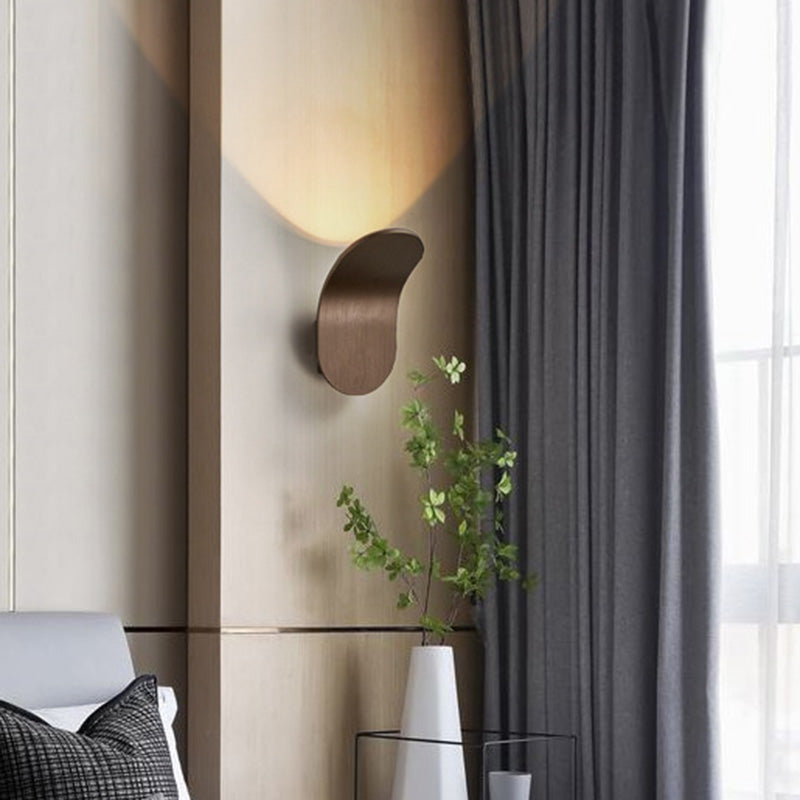 Bend Wall Mounted Lamp Postmodern Simplicity Aluminum Wall Mount Lamp for Living Room