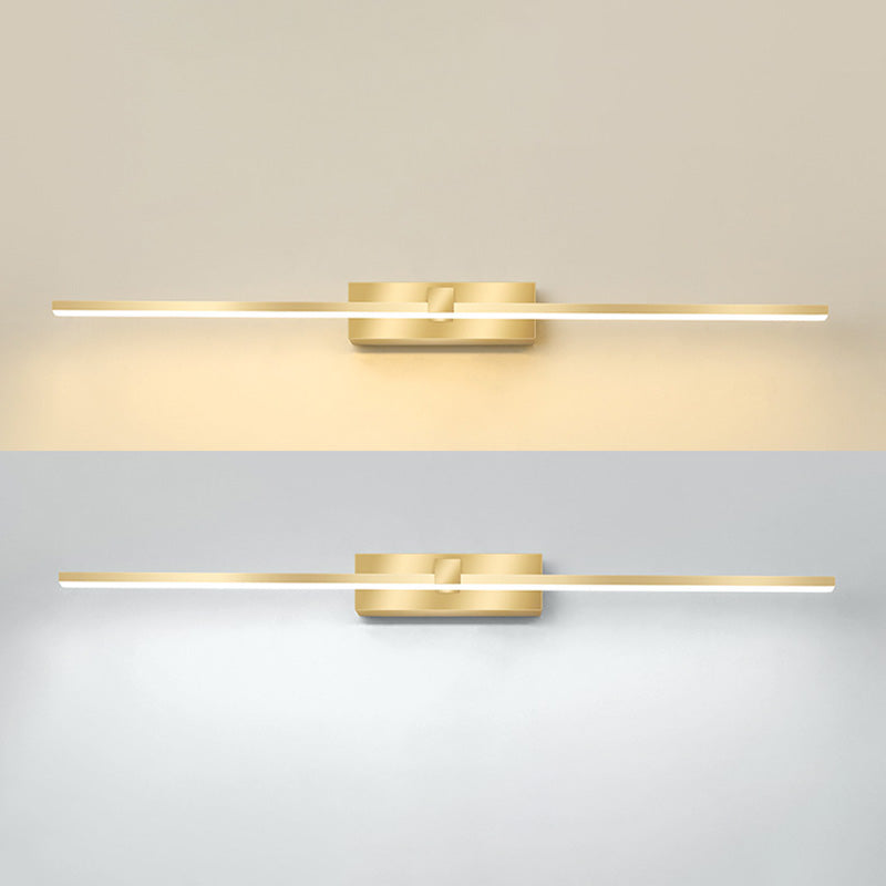 Vanité allongée Lumières murales postmodernes simplicité applique murale acrylique pour salle de bain