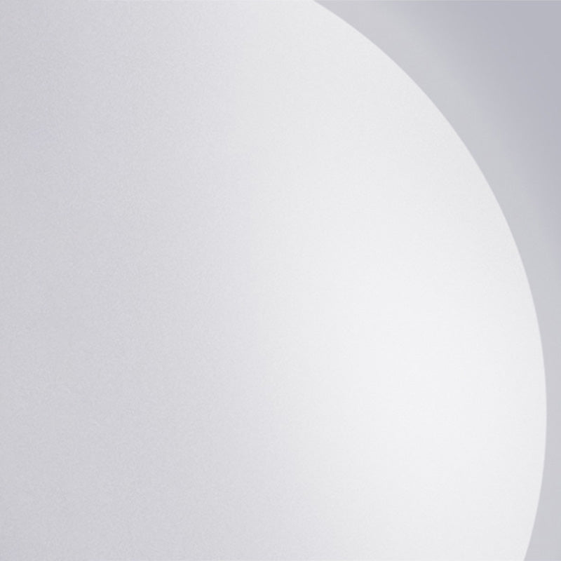 1-Kopf-Wohnzimmertischlampe nordisches Nachttischlicht mit kugelförmiger weißer Glasschatten