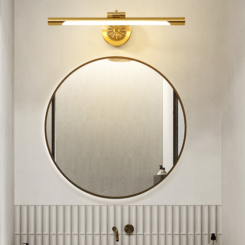 Luces de pared de tocador lineal Simplicidad posmoderna Disparo de pared acrílico para baño