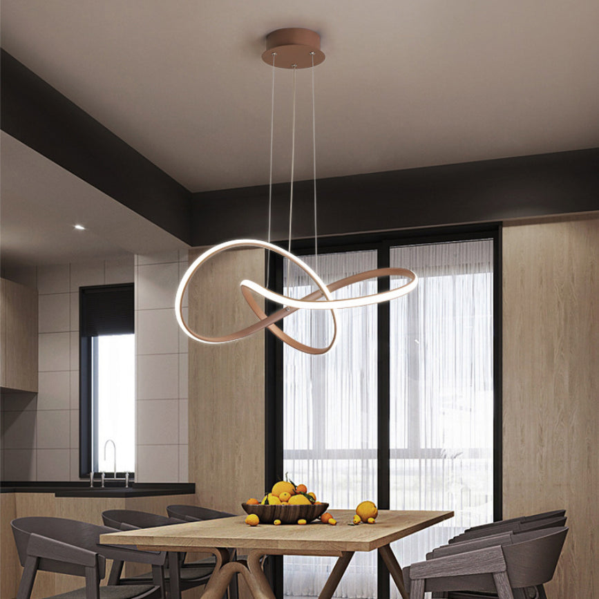 Característica moderna de estilo simple LED lámpara Luz para comedor para comedor de sala de estar dormitorio