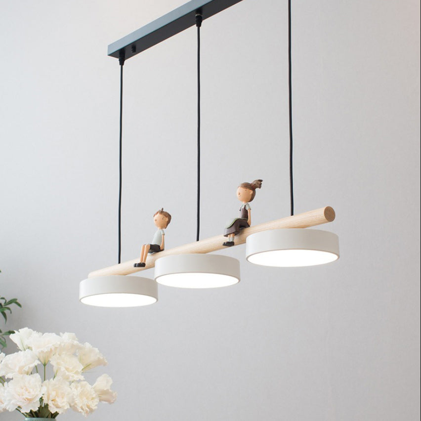 Circle Island Pendant LED Nordic Modern Modern Plafond Pendant Light for Dining Room