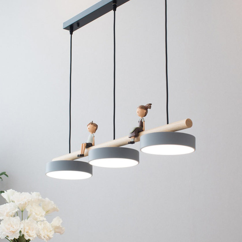 Circle Island Pendant LED Nordic Modern Modern Plafond Pendant Light for Dining Room