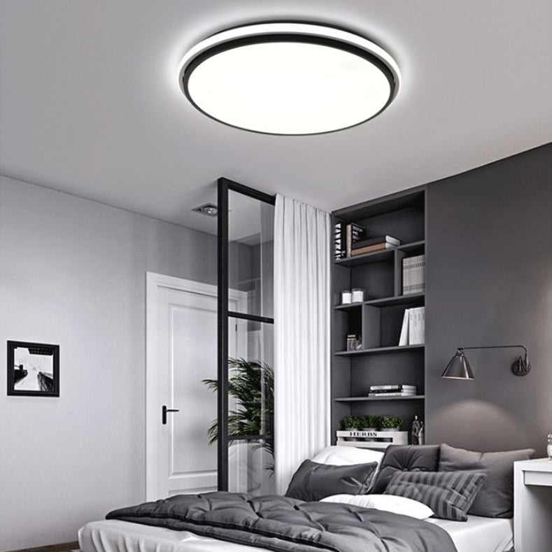 Lámpara de techo empotrada de aluminio Led geométrica dorada de estilo moderno con montaje empotrado