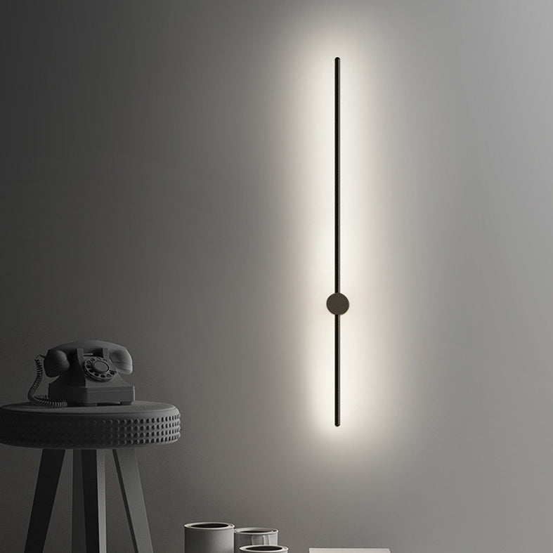 Soggiorno LED SCONCE LUMINA ALLA LAMA NORME NORME NORME MONTO MONTO CON OMBIO DI METALE LINEA