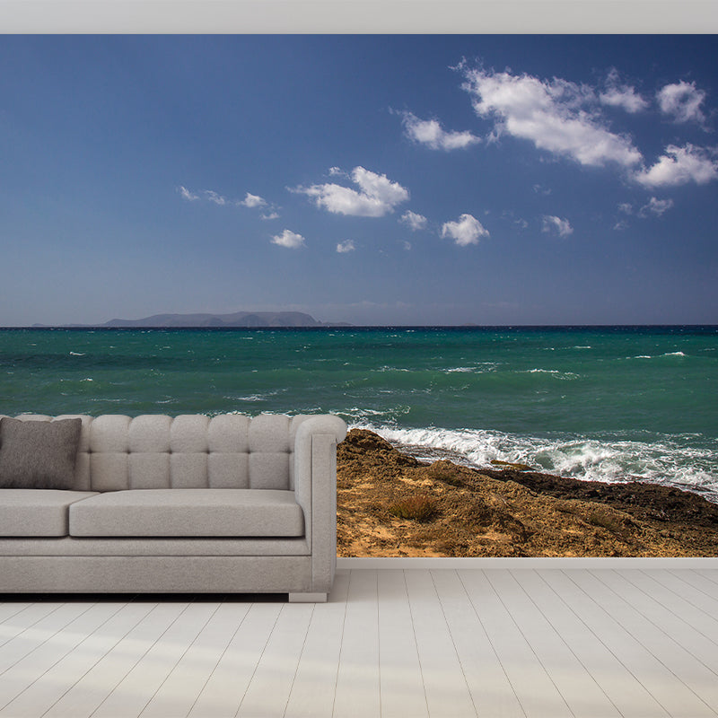 Tropical Sea Landscape Wall Covering Full Size Wall Mural for Dining Room