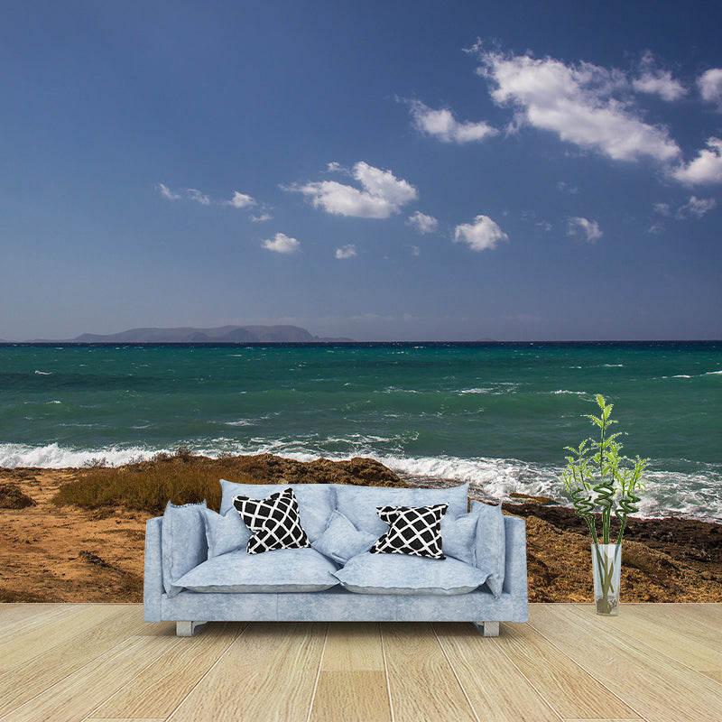 Tropical Sea Landscape Wall Covering Full Size Wall Mural for Dining Room