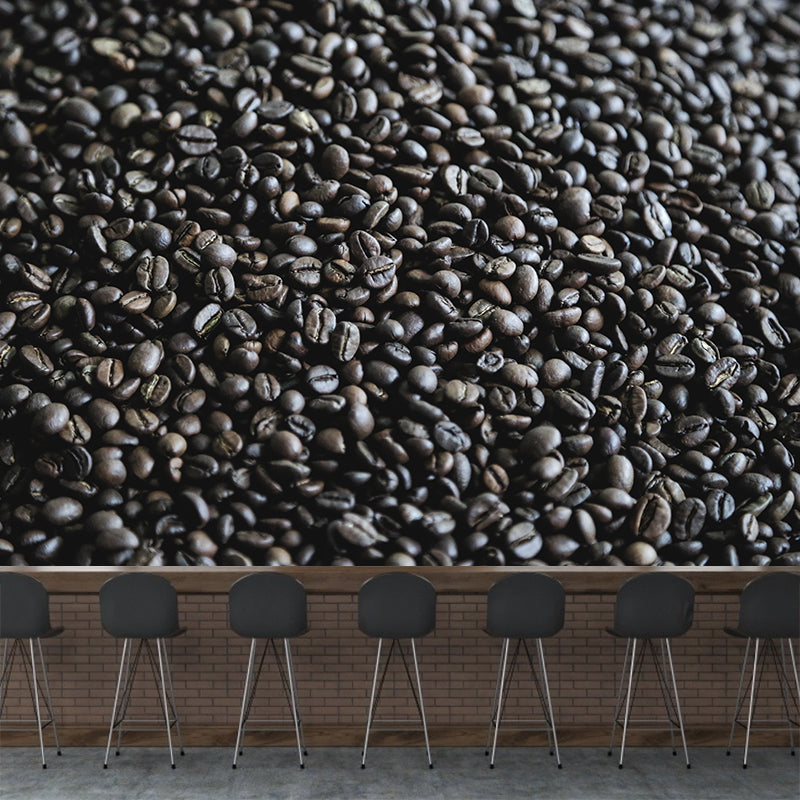 Coffee Beans Simple Wall Mural for Dining Room Stain Resistant, Made to Measure