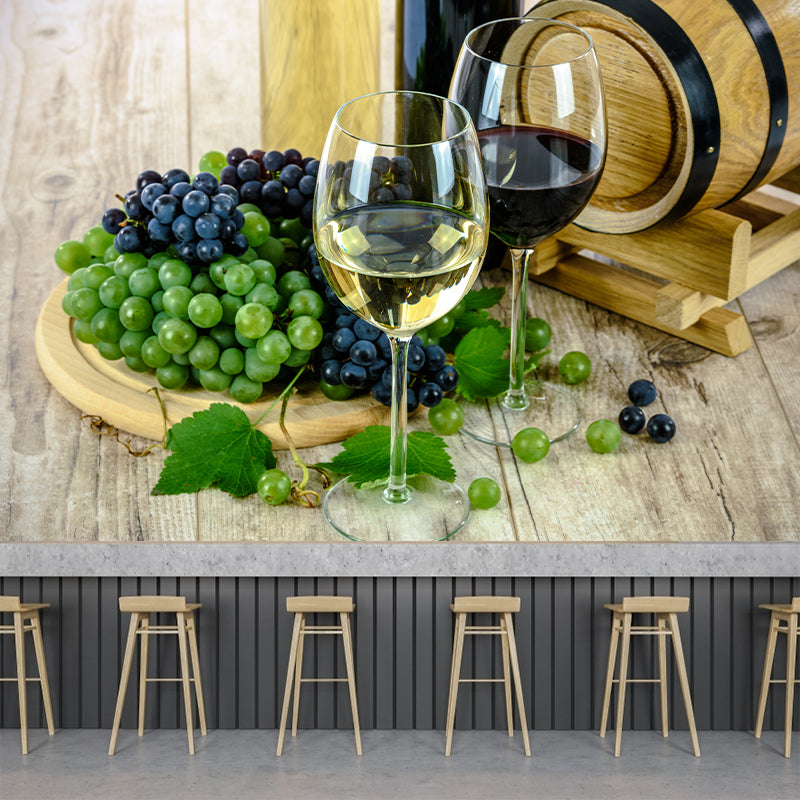 Contemporary Bar Mural Wallpaper for Commercial Use, Personalized Size Available