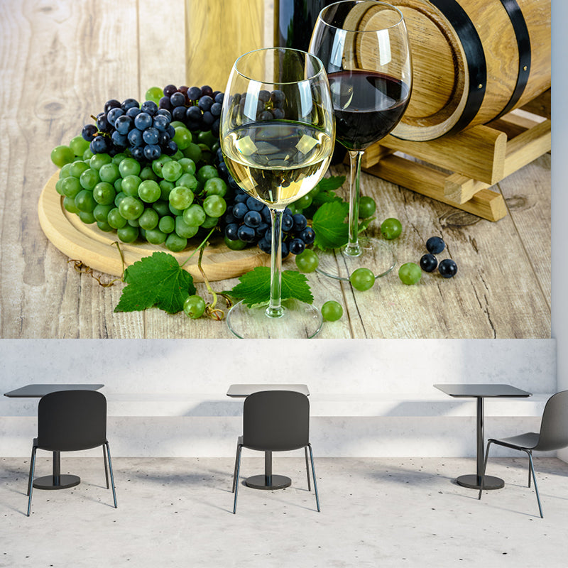 Contemporary Bar Mural Wallpaper for Commercial Use, Personalized Size Available
