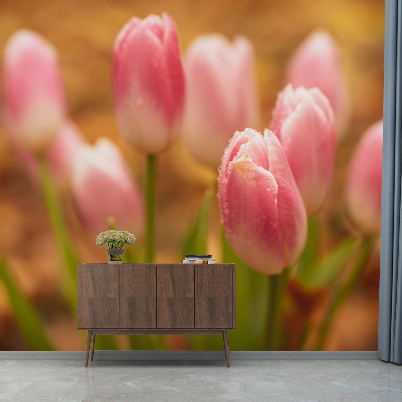 Tulip Flower Wall Covering for Home Wall Decor Water Resistant, Made to Measure