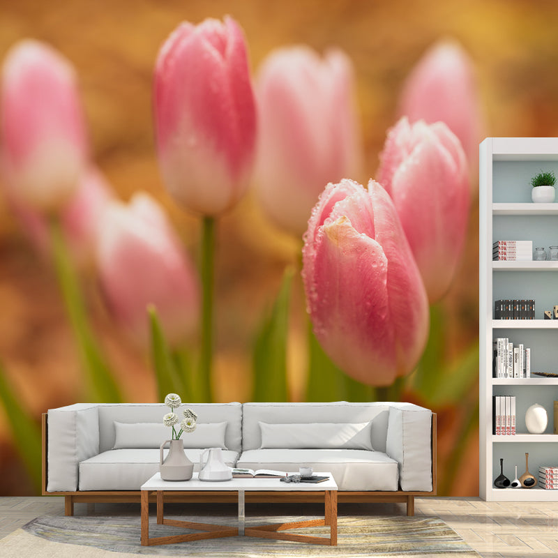 Tulip Flower Wall Covering for Home Wall Decor Water Resistant, Made to Measure