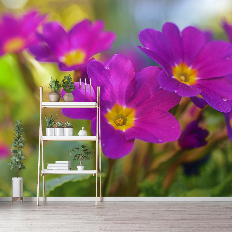 Flower Photo Stain Resistant Mural Decal Modern Wall Decor for Sleeping Room