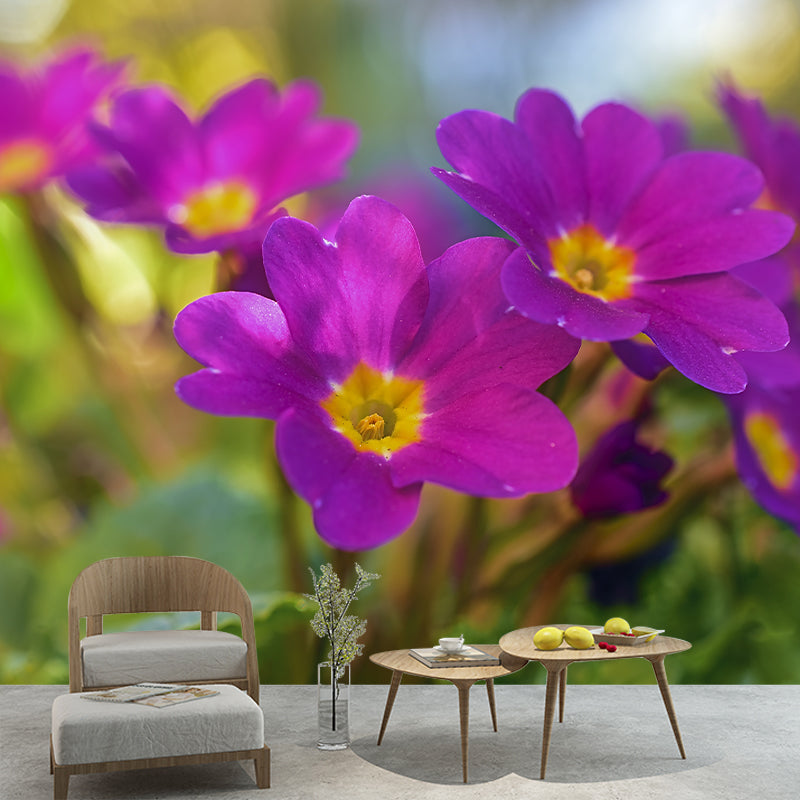 Flower Photo Stain Resistant Mural Decal Modern Wall Decor for Sleeping Room