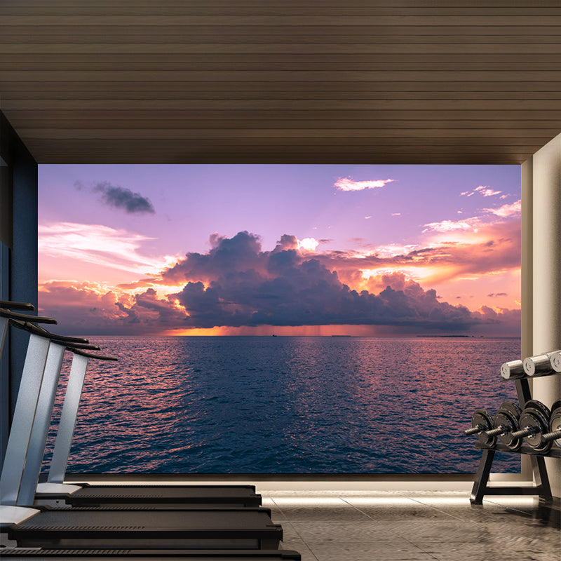 Sea of Twilight Mural Wallpaper Contemporary Wall Covering Bathroom Floor Murals