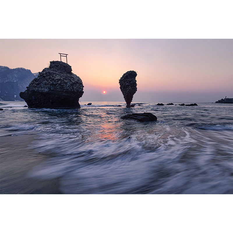 Contemporary Style Sea Wallpaper Mural Wall Covering Bathroom Floor Murals