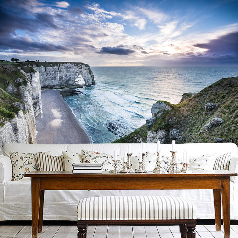 Normandy Waters Wallpaper Mural Contemporary Wall Covering for Sleeping Room