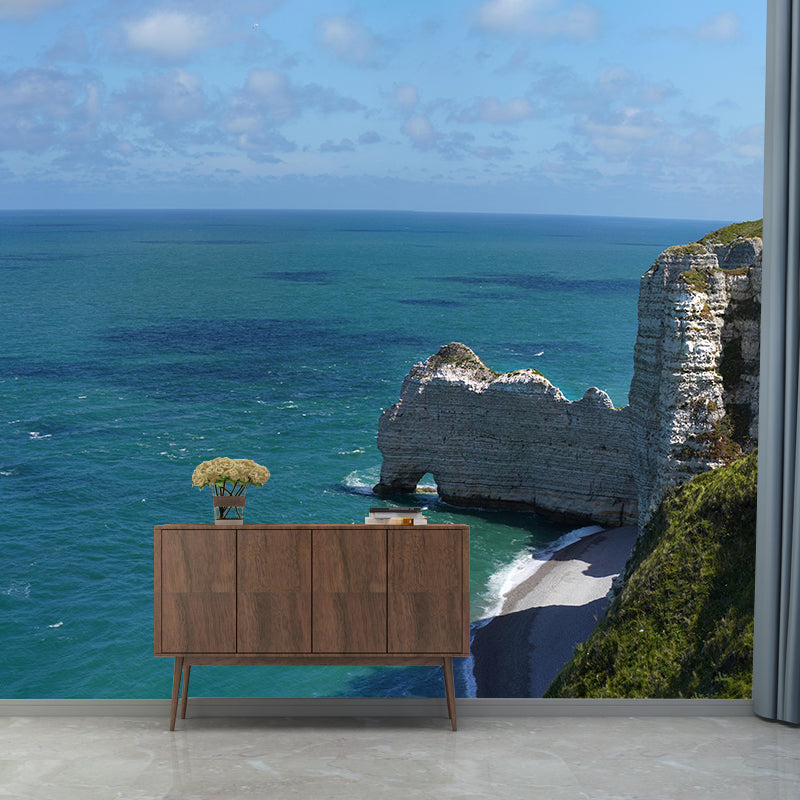 Normandy Waters Wallpaper Mural Contemporary Wall Covering for Sleeping Room