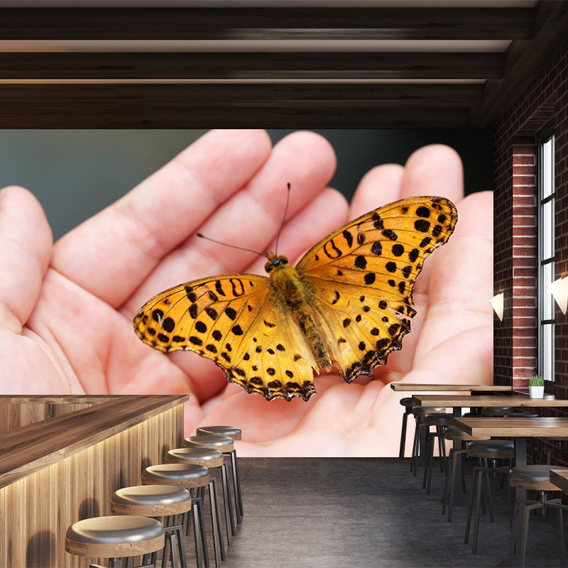 Photography Butterfly Mural Wallpaper Moisture Resistant for Living Room Bedroom