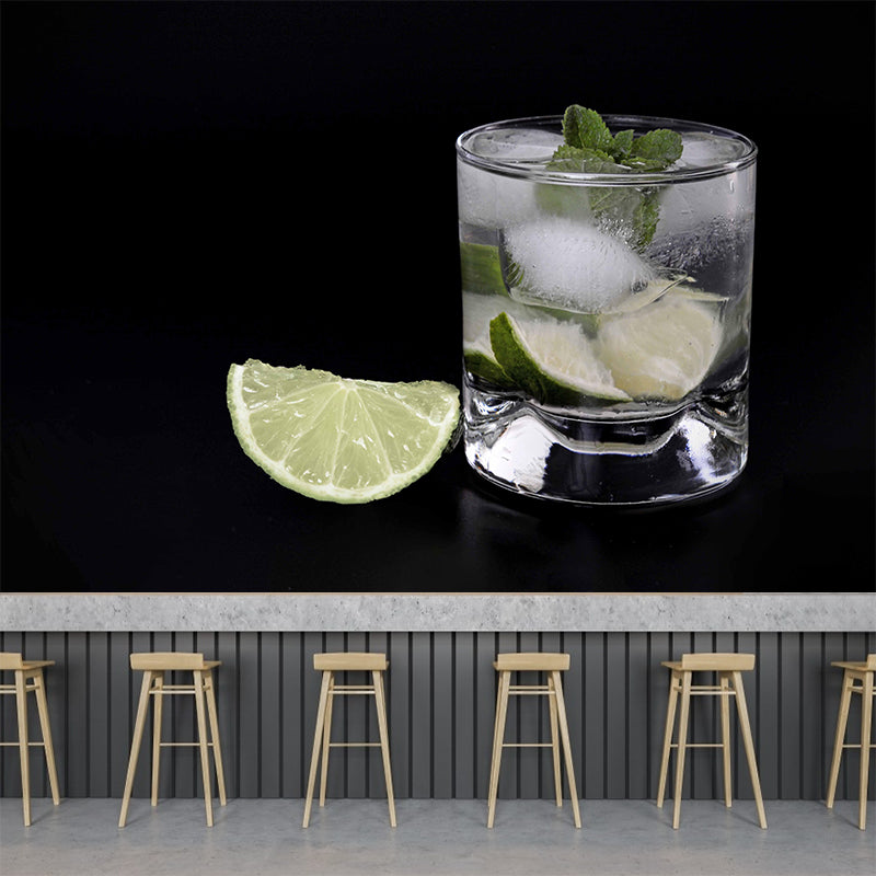 Photography Cocktail Wall Mural Decorative Restaurant Wall Art for Decoration
