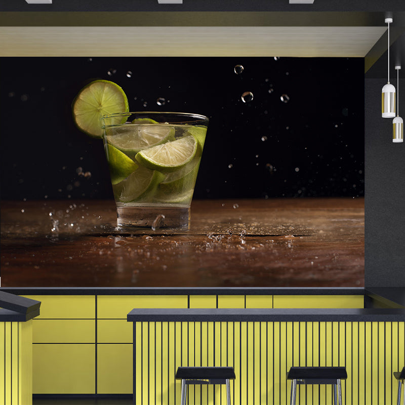 Photography Cocktail Wall Mural Decorative Restaurant Wall Art for Decoration