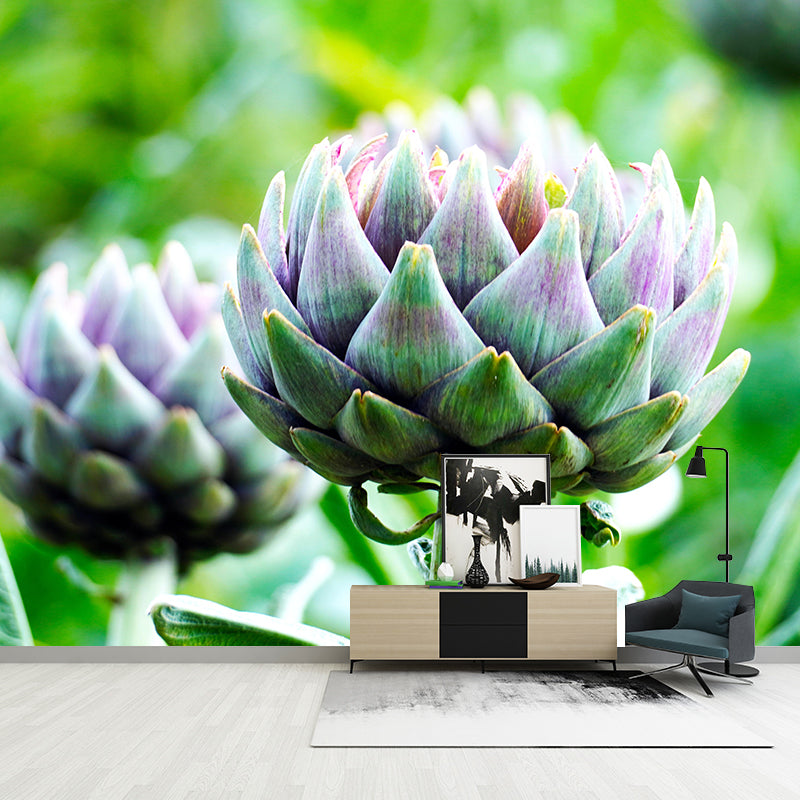 Artichoke Painting Mural Decal Modern Mildew Resistant Wall Covering for Decoration