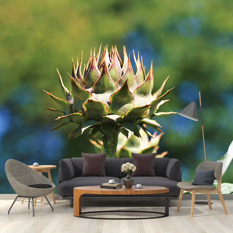 Artichoke Painting Mural Decal Modern Mildew Resistant Wall Covering for Decoration