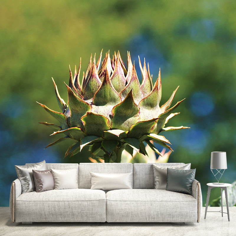 Artichoke Painting Mural Decal Modern Mildew Resistant Wall Covering for Decoration