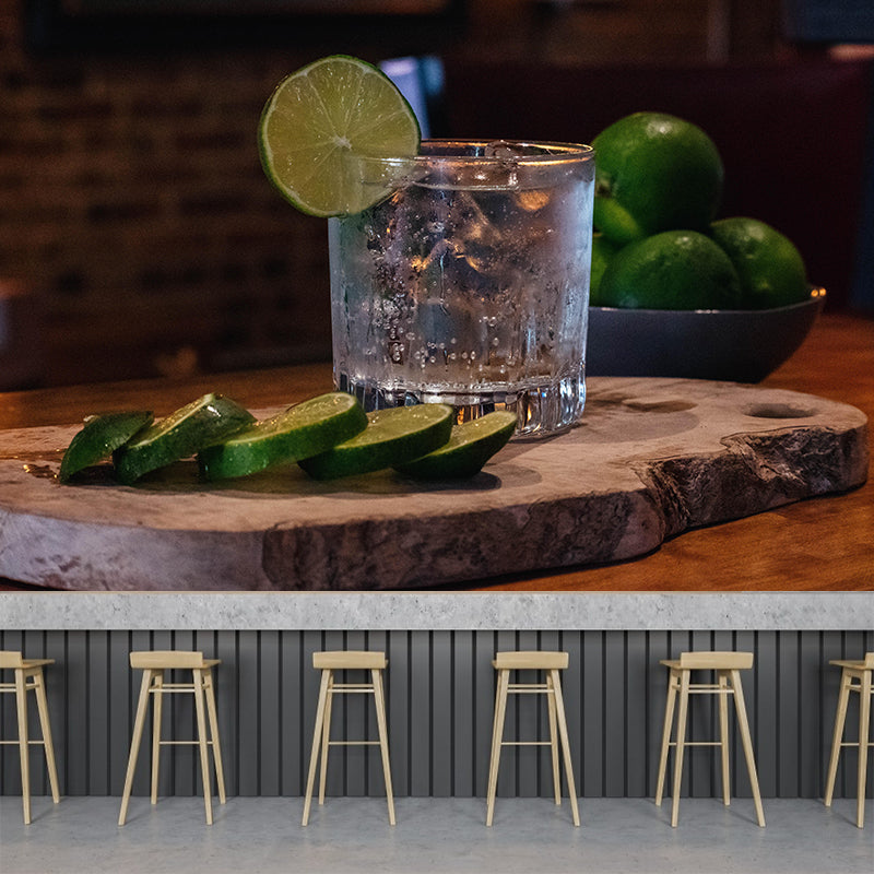 Photography Contemporary Cocktail Wall Mural Decorative Restaurant Wall Art